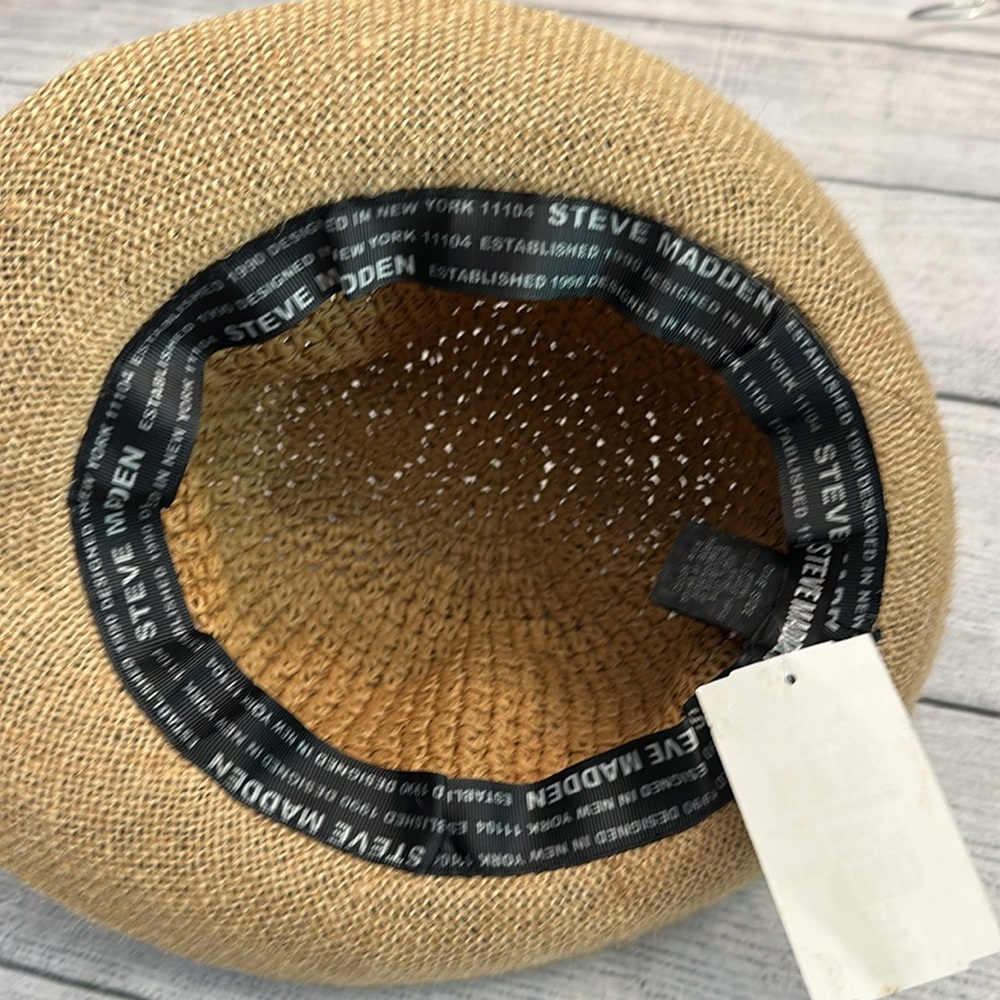 NEW Steve Madden BEACH HAT WHITE - Picture 8 of 9